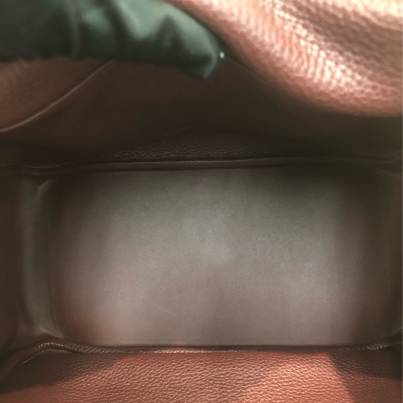 Hermes Lindy 30 銀扣火焰橙色 內裏酒紅色 XC357-14