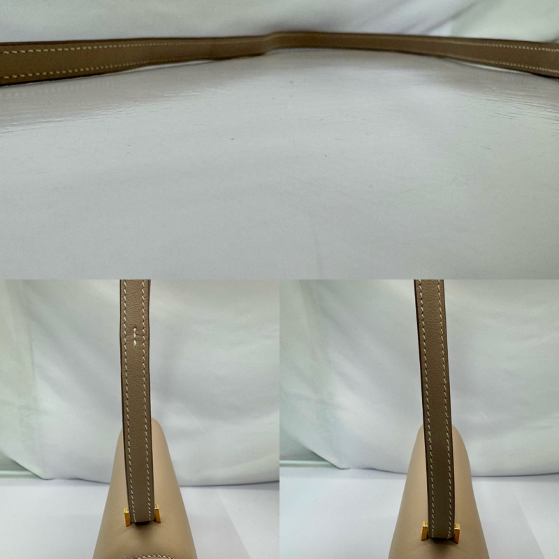 愛馬仕 HERMES  Constance Elan Swift 小牛皮琺瑯H扣斜背包（斑鳩灰）□R STAMP-4