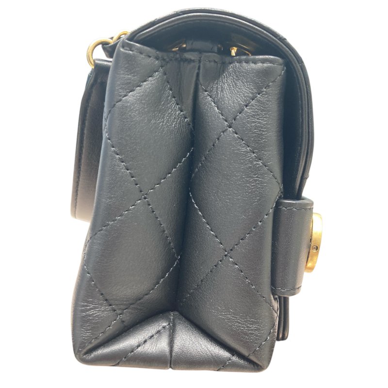 CHANEL 香奈兒 Enchained Flap Bag 小牛皮 黑色 金扣-2