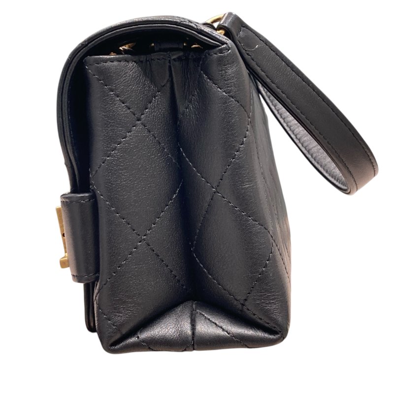 CHANEL 香奈兒 Enchained Flap Bag 小牛皮 黑色 金扣-3