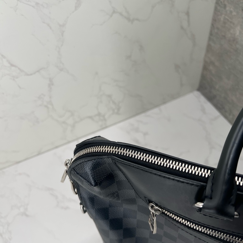 香緹國際精品 816 LV 棋盤格公事包💼 瑕疵出清-3