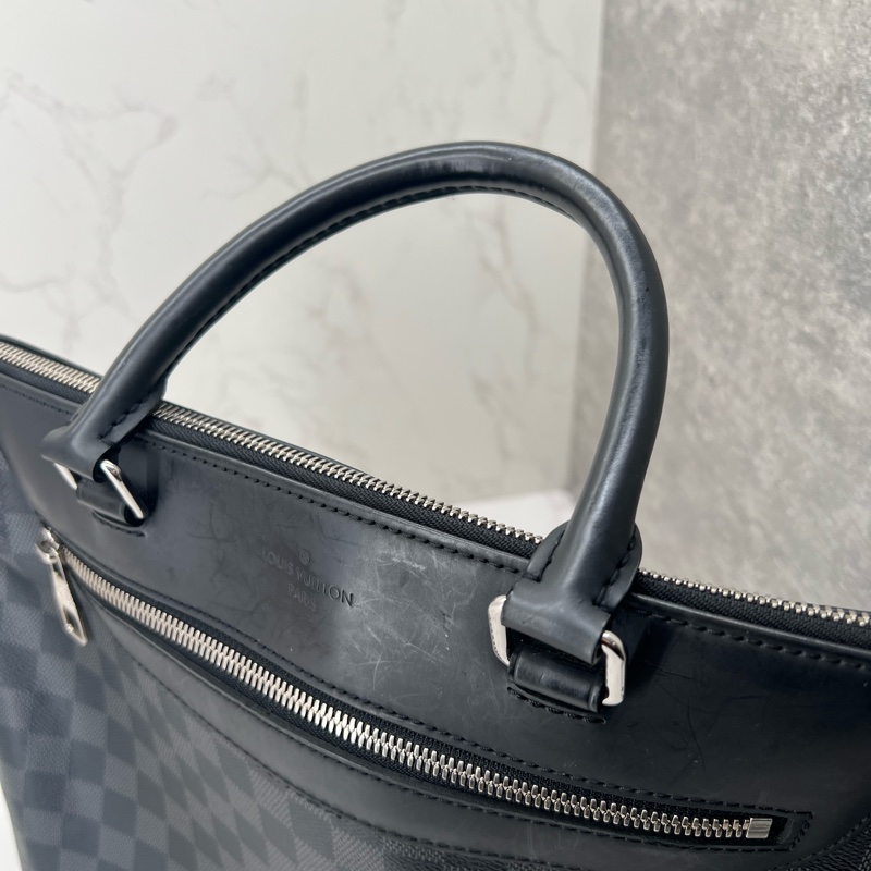 香緹國際精品 816 LV 棋盤格公事包💼 瑕疵出清-5