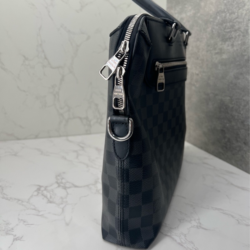 香緹國際精品 816 LV 棋盤格公事包💼 瑕疵出清-8