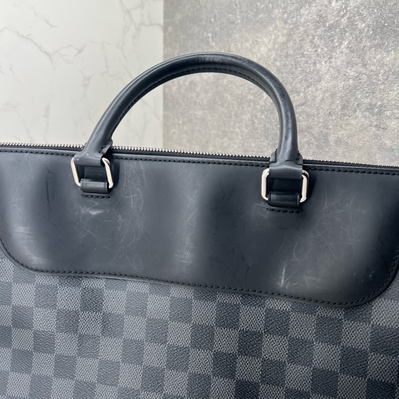 香緹國際精品 816 LV 棋盤格公事包💼 瑕疵出清-9