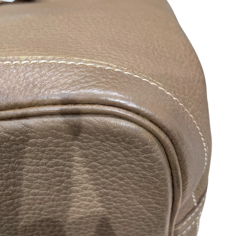 HERMES 愛馬仕 GARDEN PARTY 36 花園系列手提肩背包 TC皮革 卡其色 銀釦-7