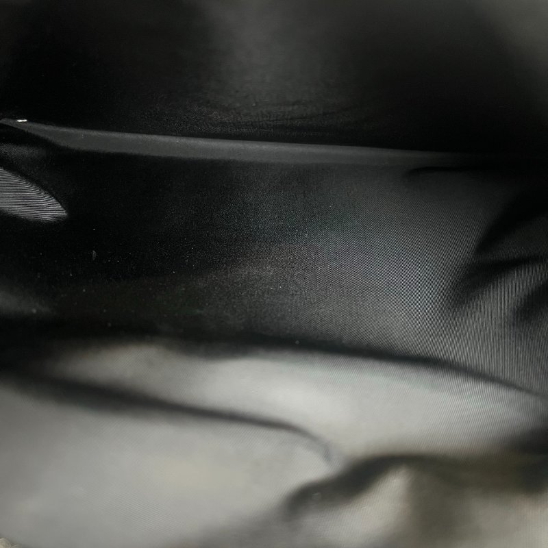 GUCCI  黑皮革滿版老花尼龍托特包-8