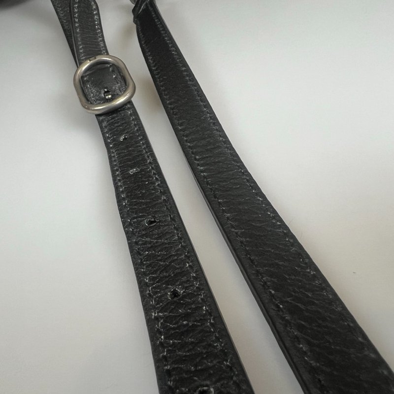 GUCCI  黑皮革滿版老花尼龍托特包-11