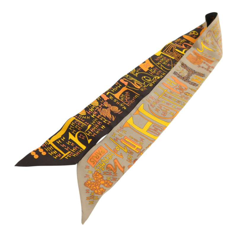 HERMES 絲質Twilly絲巾-2