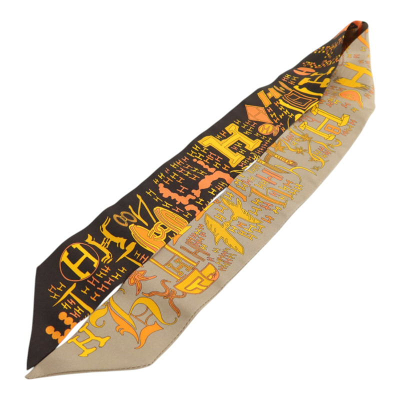 HERMES 絲質Twilly絲巾-3