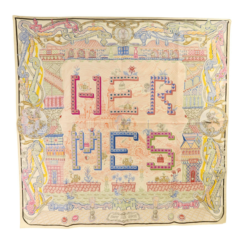 HERMES 絲質Scaft 90x90絲巾-0