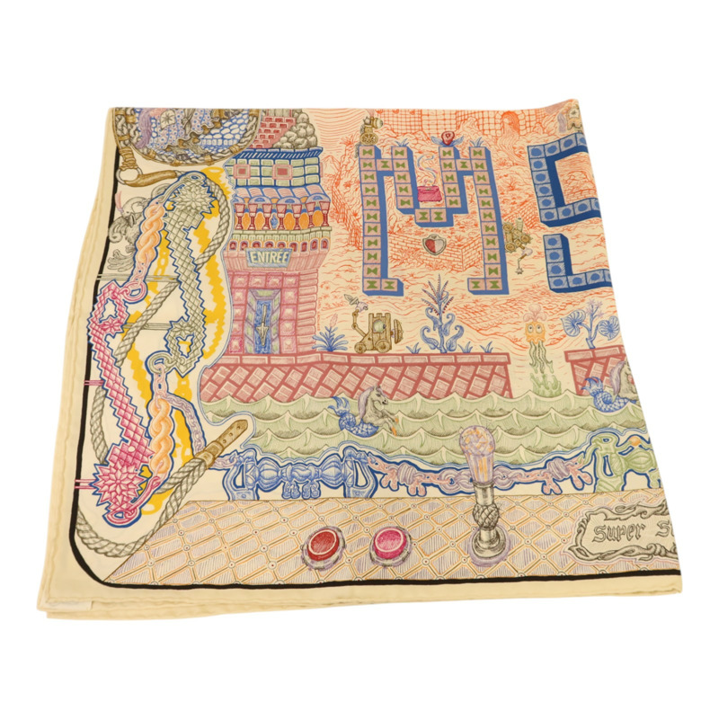 HERMES 絲質Scaft 90x90絲巾-1