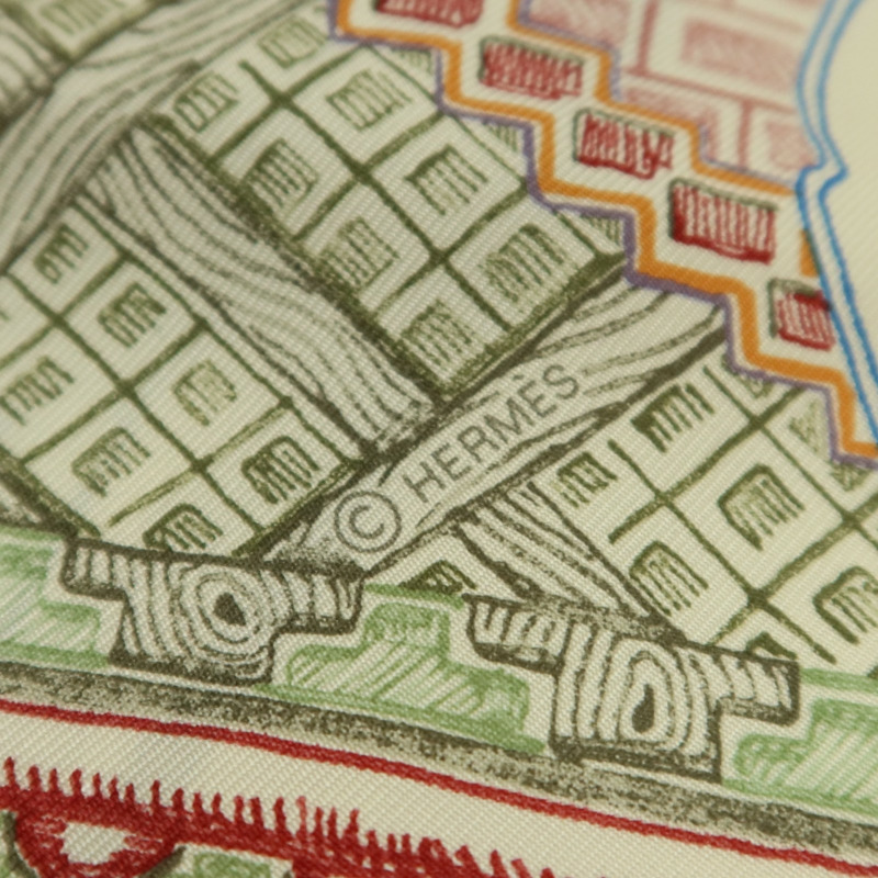 HERMES 絲質Scaft 90x90絲巾-6
