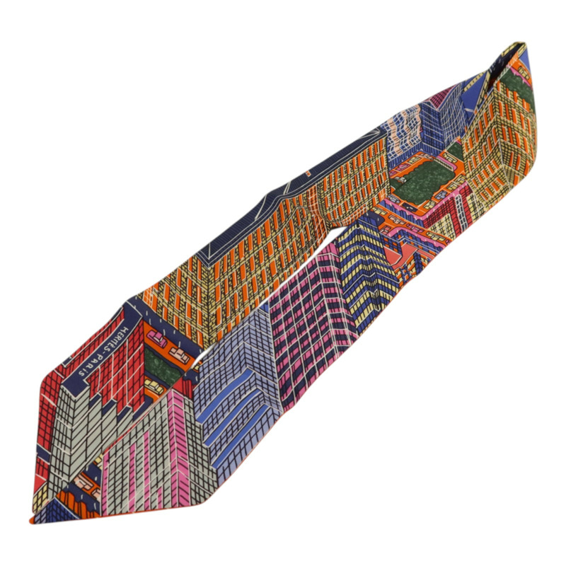 HERMES 絲質Twilly絲巾-2