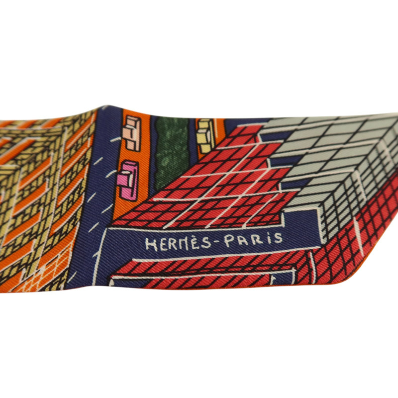 HERMES 絲質Twilly絲巾-4