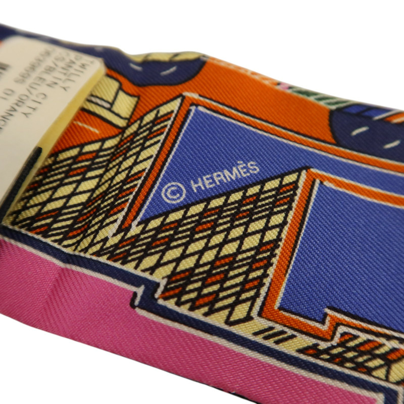 HERMES 絲質Twilly絲巾-5