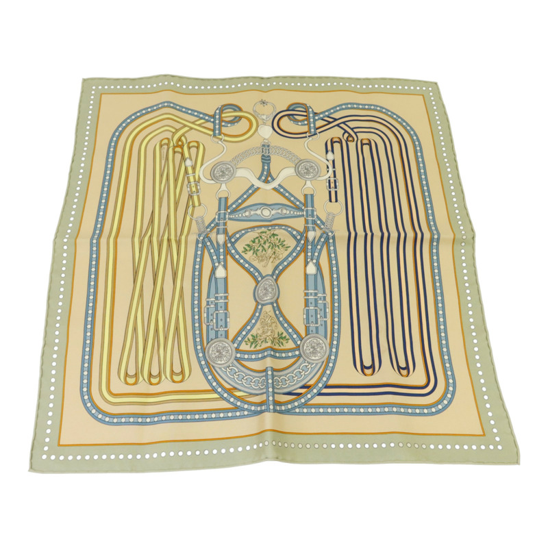 HERMES 【Hermes Fair】絲質Scarf 40x40絲巾-0