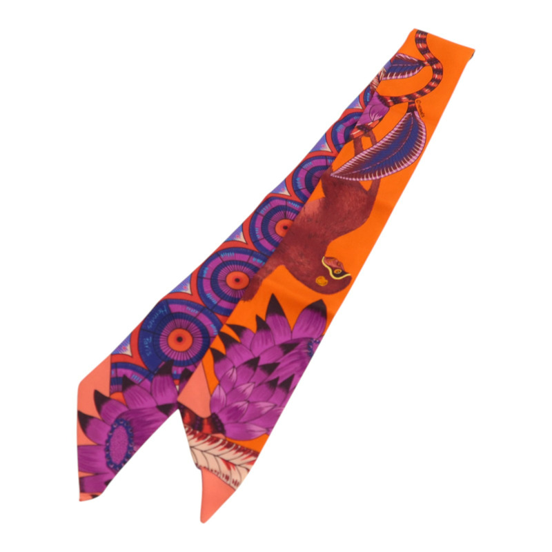 HERMES 絲質Twilly絲巾-1