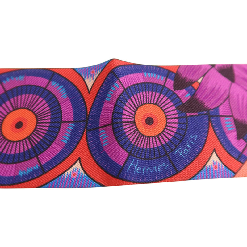 HERMES 絲質Twilly絲巾-4