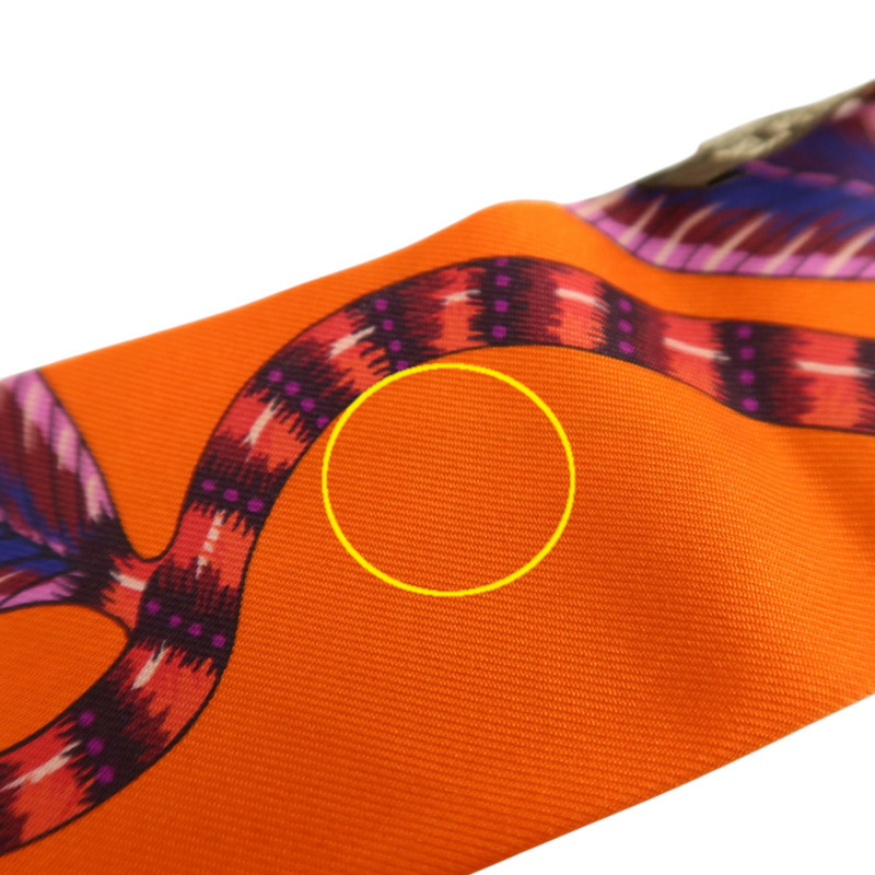 HERMES 絲質Twilly絲巾-7