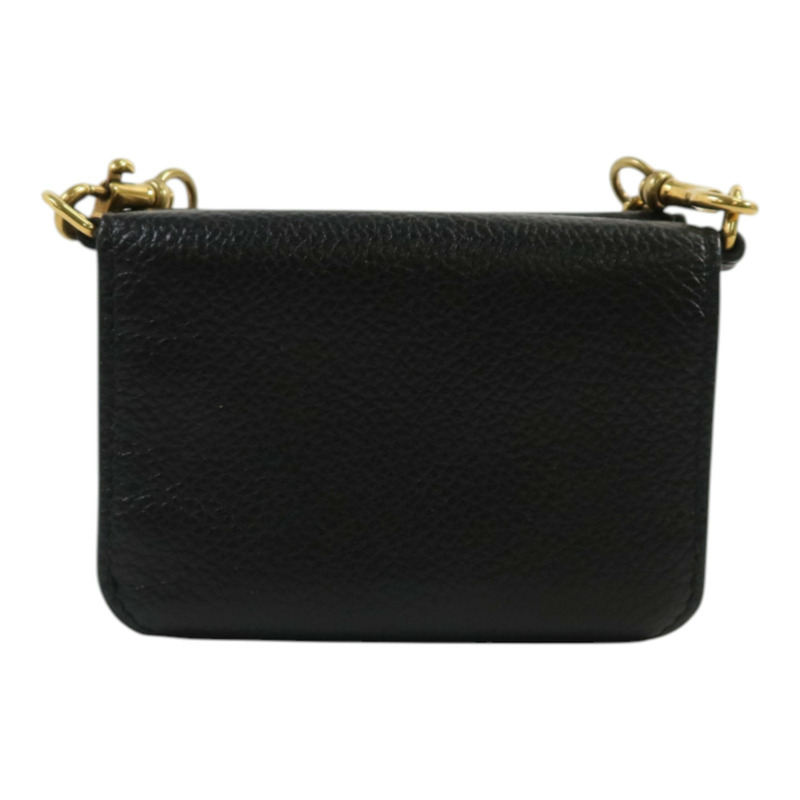 BALENCIAGA 牛皮皮革Mini Wallet on Chain金扣鏈帶肩背袋-1