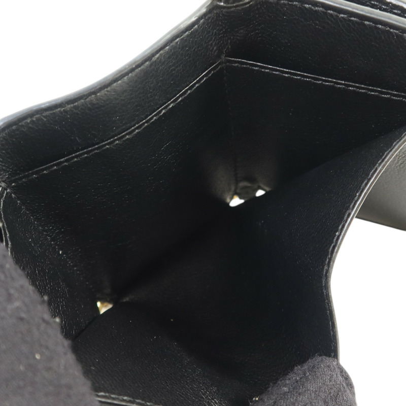 BALENCIAGA 牛皮皮革Mini Wallet on Chain金扣鏈帶肩背袋-4