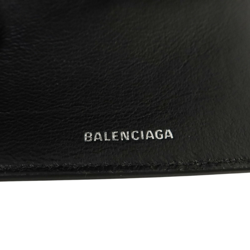 BALENCIAGA 牛皮皮革Mini Wallet on Chain金扣鏈帶肩背袋-7