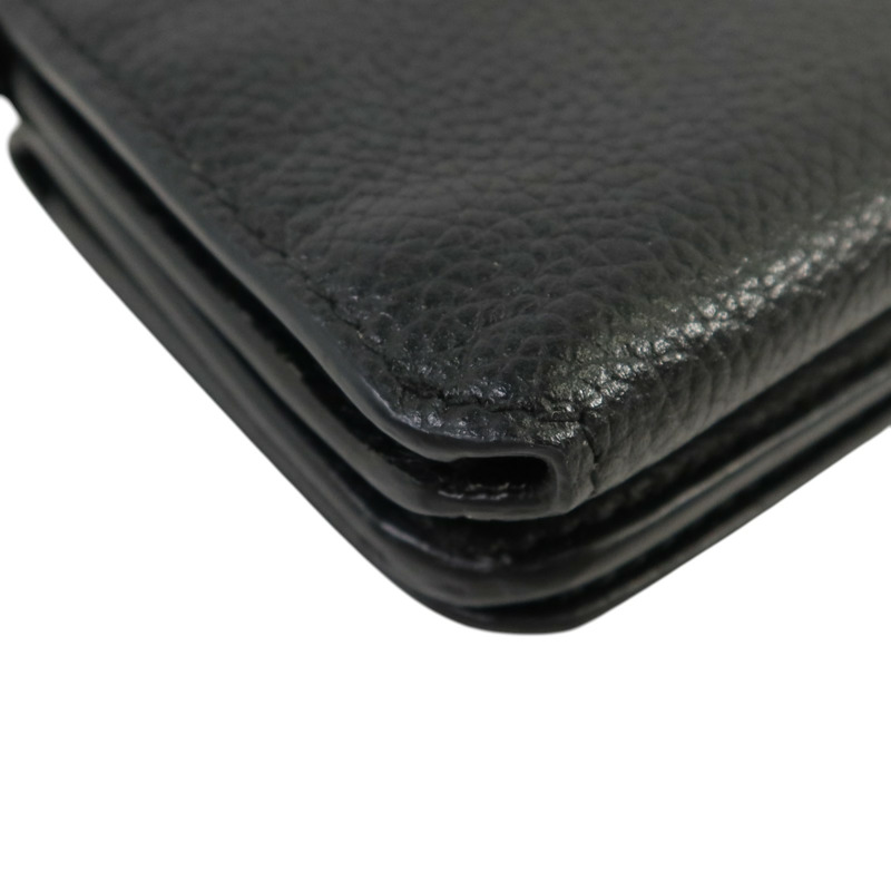 BALENCIAGA 牛皮皮革Mini Wallet on Chain金扣鏈帶肩背袋-12