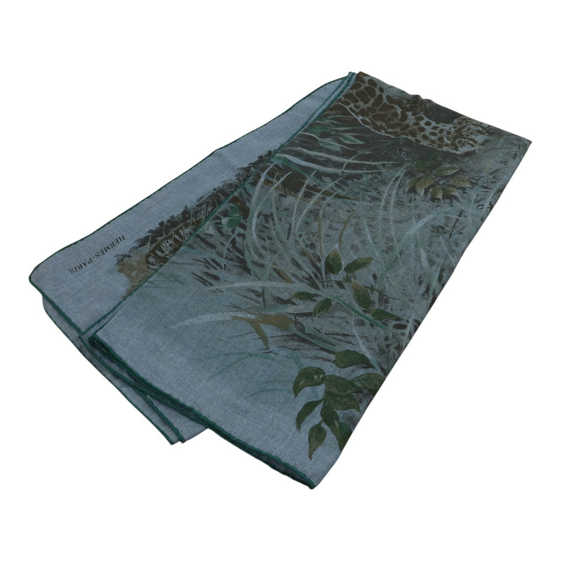 HERMES 羊絨/絲質Scarf 140x140圍巾-6