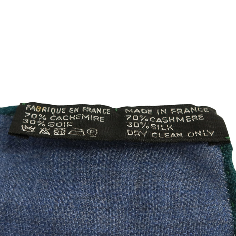 HERMES 羊絨/絲質Scarf 140x140圍巾-9