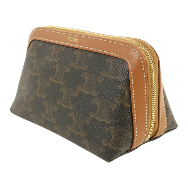 CELINE Trionphe帆布Pouch金扣手拿包-2