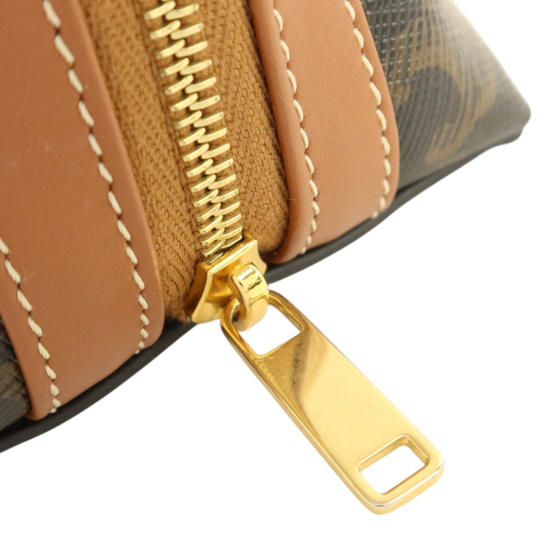 CELINE Trionphe帆布Pouch金扣手拿包-7