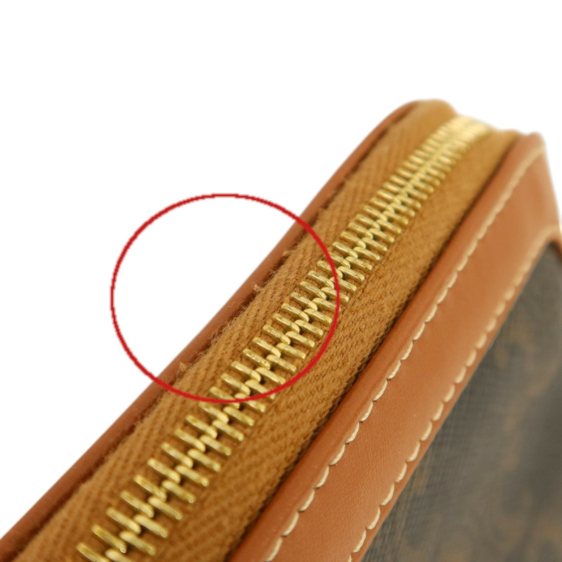 CELINE Trionphe帆布Pouch金扣手拿包-12