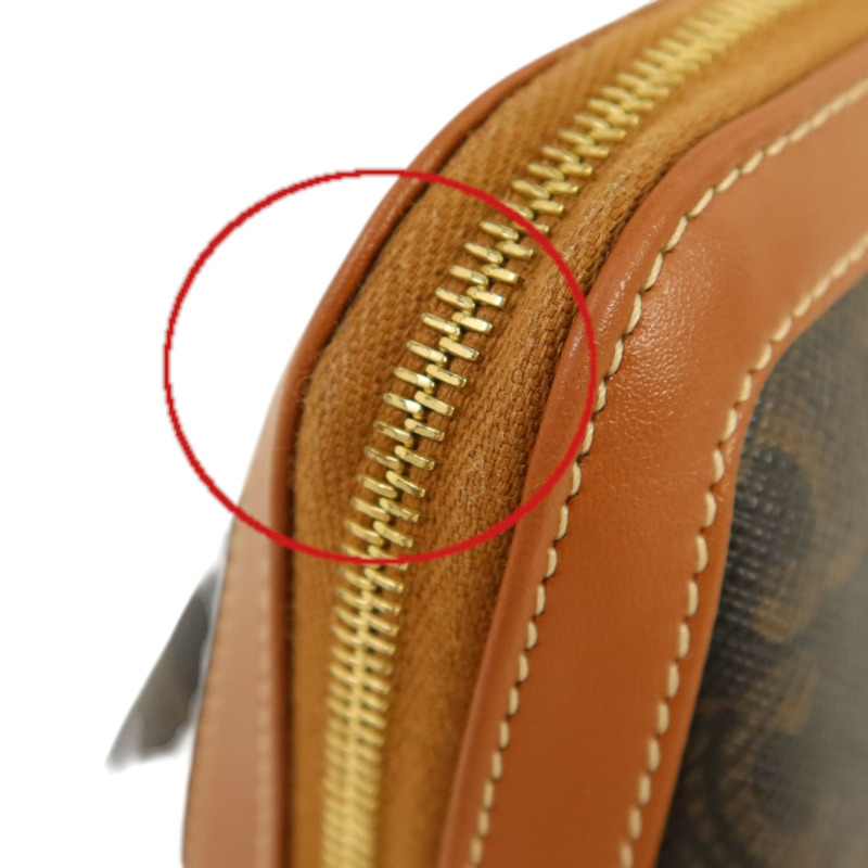 CELINE Trionphe帆布Pouch金扣手拿包-13