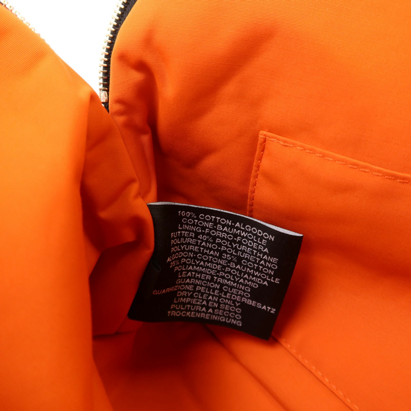 HERMES 帆布Bolide Case Medium銀扣手拿包-6