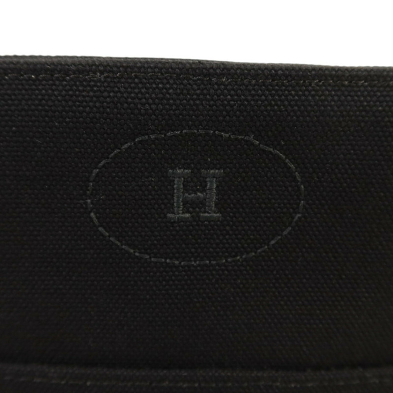 HERMES 帆布Bolide Case Medium銀扣手拿包-7