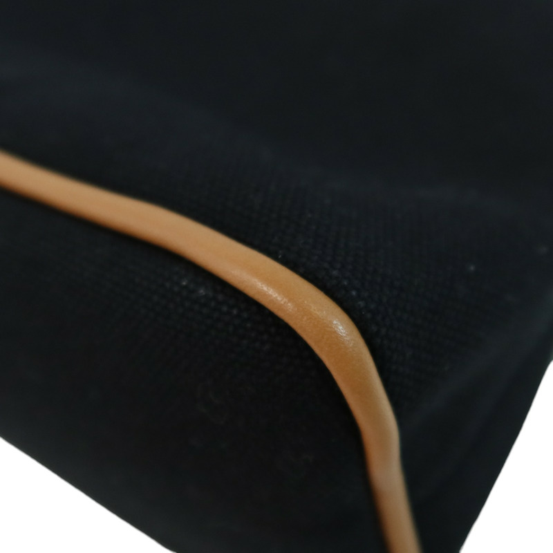 HERMES 帆布Bolide Case Medium銀扣手拿包-10