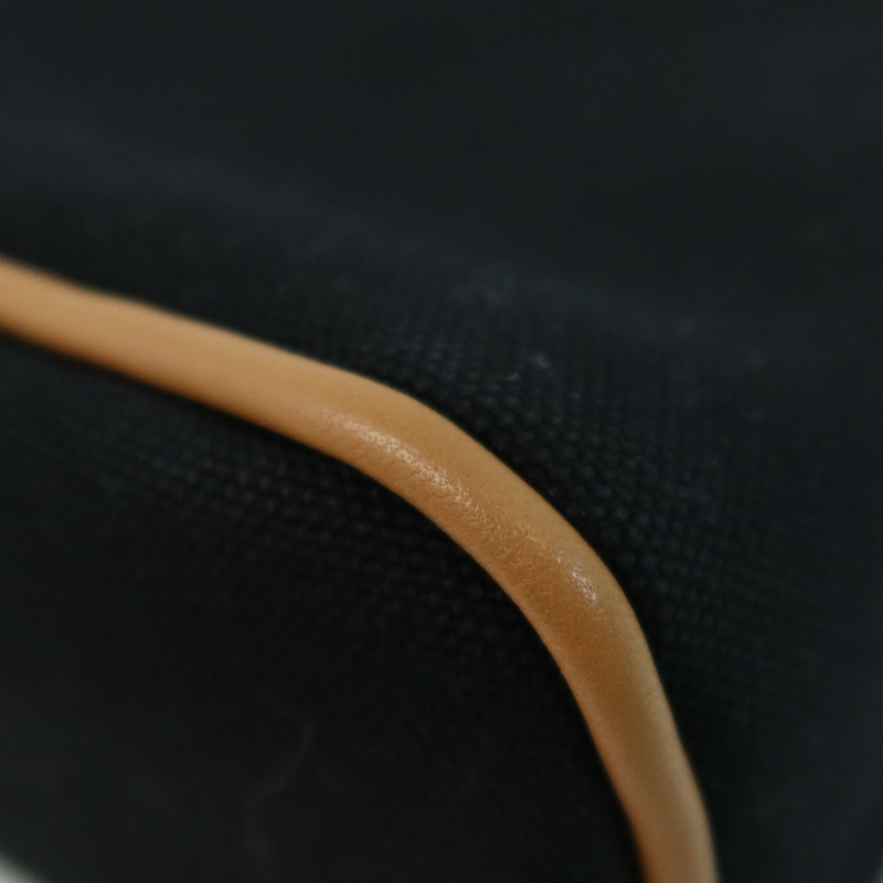 HERMES 帆布Bolide Case Medium銀扣手拿包-12