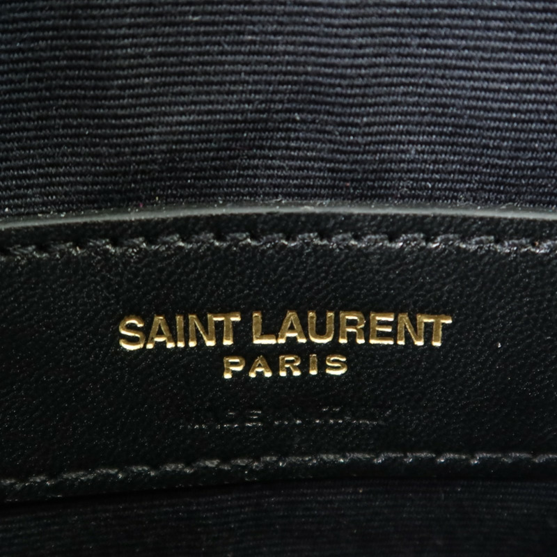 SAINT LAURENT 牛皮皮革Pouch金扣手拿包-5