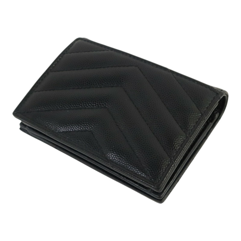 SAINT LAURENT 牛皮皮革Wallet金扣錢包-4