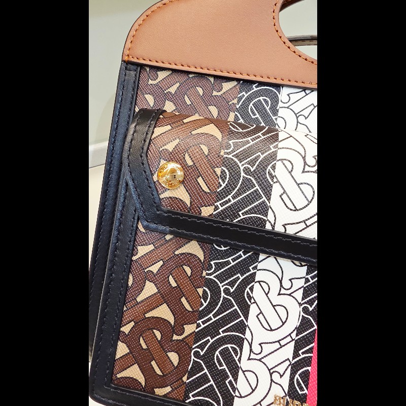 BURBERRY 滿版TB手提兩用包-5
