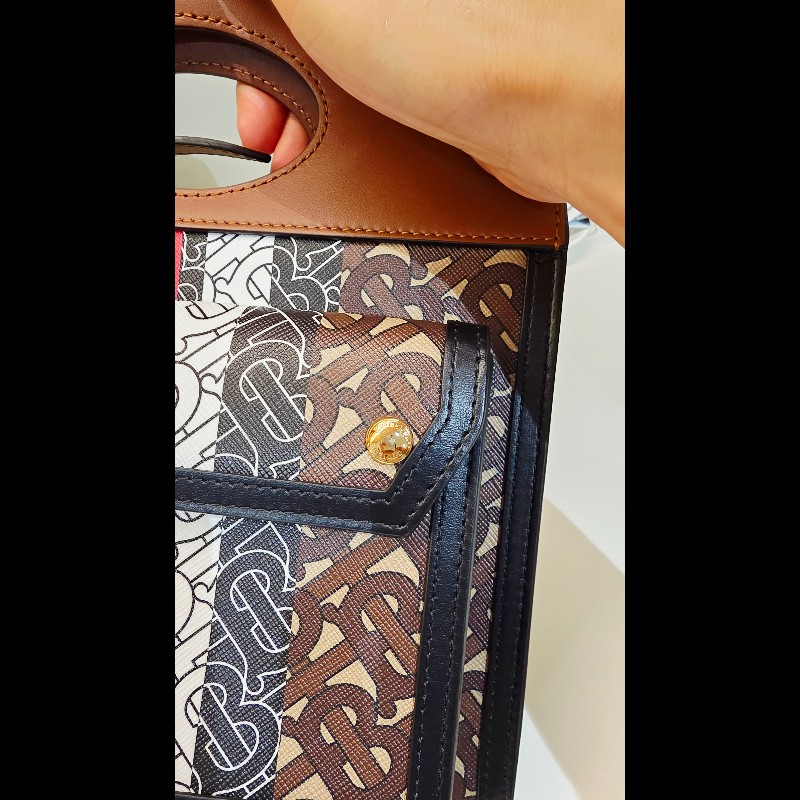 BURBERRY 滿版TB手提兩用包-6