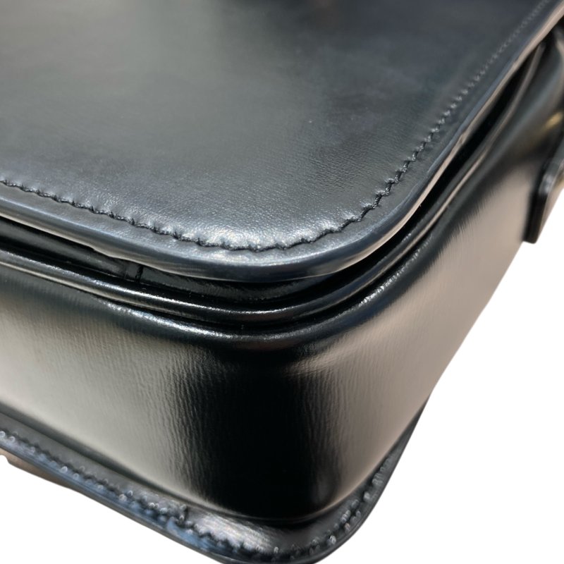 CELINE 賽琳 TEEN TRIOMPHE 凱旋門側背包 皮革 黑色 金釦-10