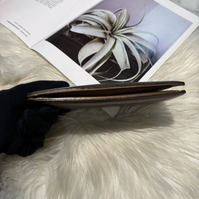 香奈兒 復古金色長夾-6