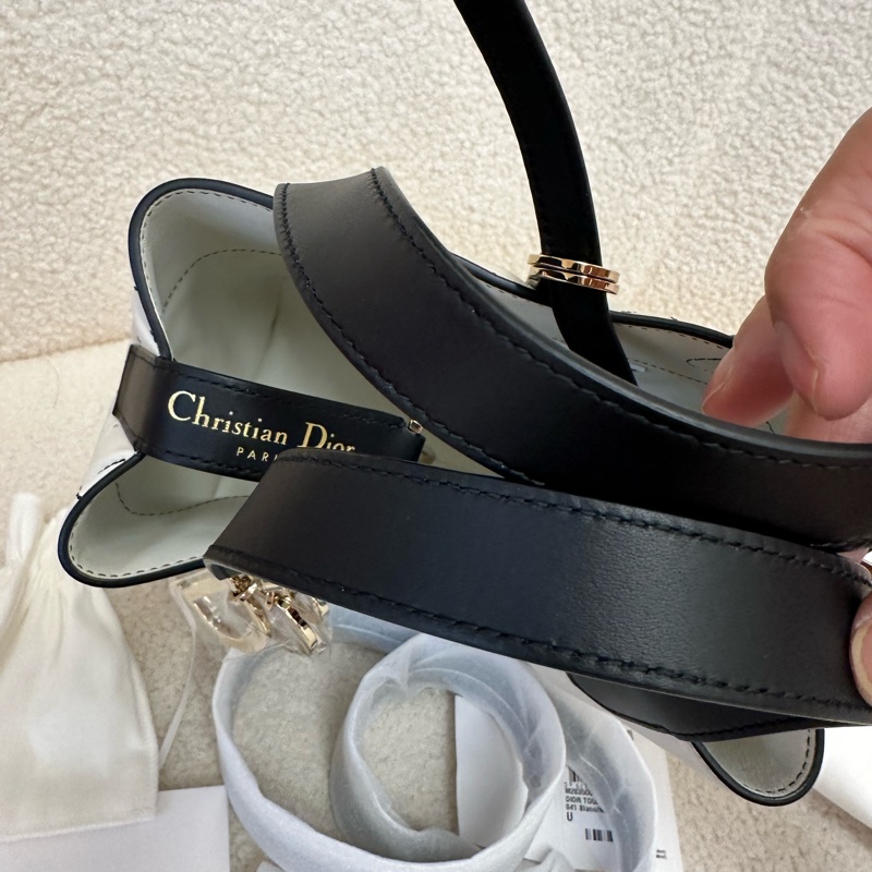 新到📍全新DIOR迪奧 Toujours 三格 超大藤格紋 徽標Logo 牛皮革 單肩/斜挎/手提包-6