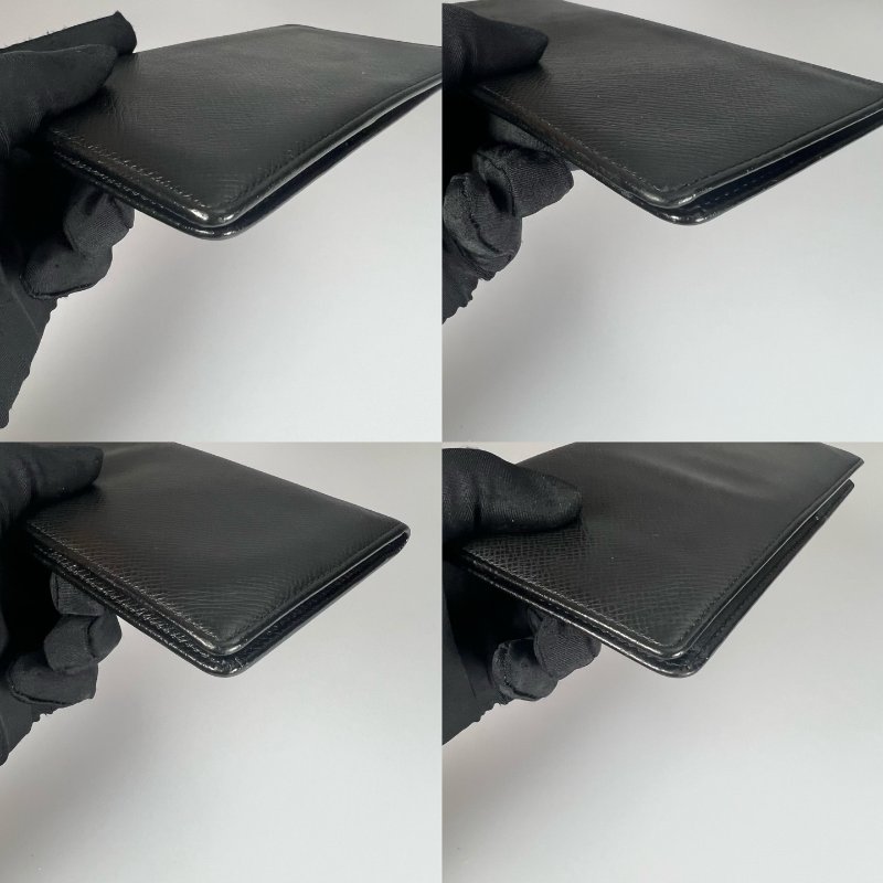 LV M31002 黑壓紋對開長夾-9