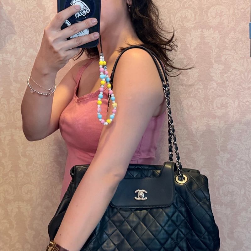 香奈兒經典款鏈條托特包 購物包 手提包 鏈條chanel chain tote bav-8