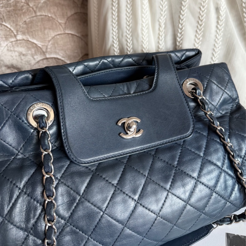 香奈兒經典款鏈條托特包 購物包 手提包 鏈條chanel chain tote bav-9