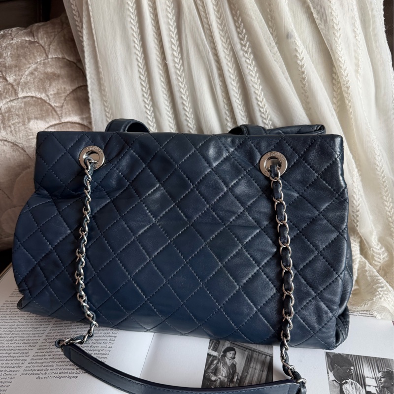 香奈兒經典款鏈條托特包 購物包 手提包 鏈條chanel chain tote bav-10