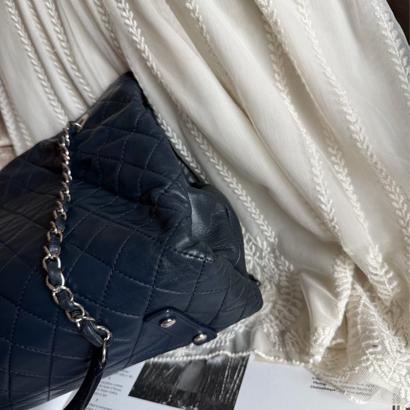 香奈兒經典款鏈條托特包 購物包 手提包 鏈條chanel chain tote bav-22