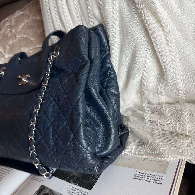 香奈兒經典款鏈條托特包 購物包 手提包 鏈條chanel chain tote bav-24